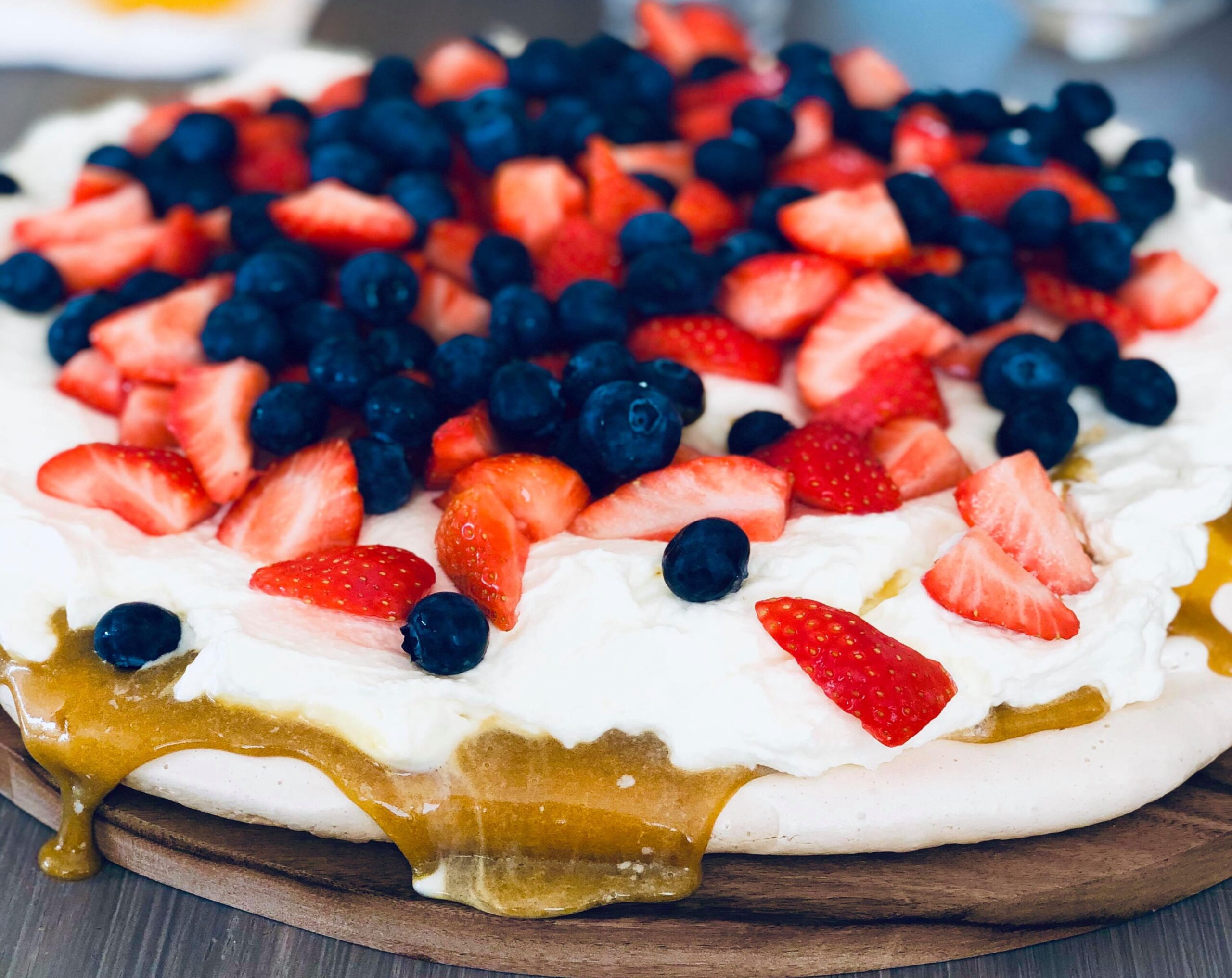 Pavlova med kaffekrem