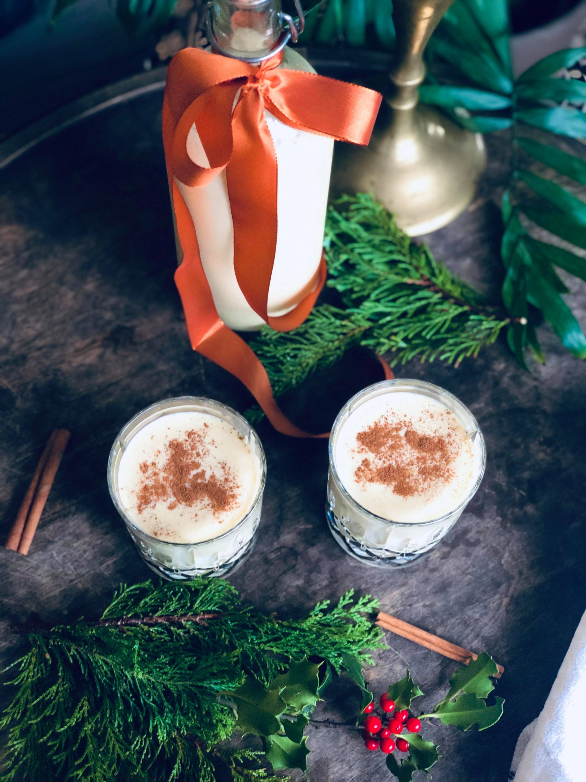 Creamy eggnog eggetoddy med kanel